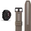 Garmin fēnix 7 PRO SOLAR, Multisport GPS Smartwatch, Advanced Health and Training Features QuickFit 26 Watch Bands- Dark Sandstone Silicone