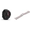 Garmin fēnix 7 PRO SOLAR, Multisport GPS Smartwatch, Advanced Health and Training Features QuickFit 26 Watch Bands- Vented Titanium Bracelet