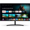 SPC Smart Monitor 27 - Monitor Android TV Full HD 27, altoparlanti integrati, connettività mobile, ultrasottile, telecomando e accesso a contenuti in streaming (Netflix, Prime Video, YouTube)