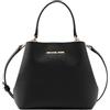 Michael Kors Pratt - Borsa a tracolla media, colore: Nero, nero, Medium