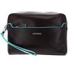 PIQUADRO Accessori Pochette Da Polso Porta Ipad Mini Blue Square Mogano
