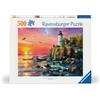Ravensburger Puzzle 500 Pezzi Faro alla Sera - Puzzle Adulti +14 anni, 49 x 36 cm, Puzzle per Adulti, Collezione 500 Pezzi, Idee Regalo