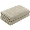 ZOLLNER 2 teli doccia - morbidi e assorbenti asciugamani da bagno - lavabili a 95°C - cotone - 70x140 cm - cappuccino