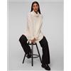 Kujten Poncho Bianco In Cashmere Da Donna Kujten Tami