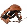 Gusti Leder Gusti Accessorio per Bicicletta in Pelle - Jacques A. Design Retro Vintage in Pelle di Bufalo Marrone 61-62 cm
