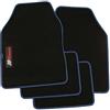 PETEX Tappetini auto in carbonio universali, 4 pezzi, nero/blu