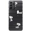 LA CASA DE LAS CARCASAS Custodia per Samsung Galaxy A23 5G Ufficiale di Snoopy Peanuts Snoopy Strisce Trasparente per proteggere il tuo cellulare. Cover per Samsung Galaxy in silicone flessibile con licenza ufficiale Disney