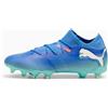 PUMA Scarpe da calcio FUTURE 7 MATCH FG/AG, Blu/Verde/Bianco/Altro