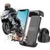 Moman Porta Cellulare Bici, PML1 Porta Telefono Moto 360°Rotabile Antivibrazione Supporto Telefono Bicicletta Compatibile con iPhone Samsung 4.7''-6.8 Smartphone, Porta-Cellulare-Bici-Telefono-Moto