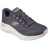 Skechers Arch Fit 2.0 Big League, Scarpe da Ginnastica Donna, Peltro, 39 EU