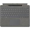 Microsoft Microsoft Surface Pro Keyboard for Business - Tastiera - with pen storage - con touchpad, accelerometro - retroilluminato - QWERTY - Italiano - platino - con Slim Pen 8X8-00173