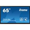 iiyama iiyama ProLite TE6512MIS-B3AG - 65 Categoria diagonale (64.5 visualizzabile) Display LCD retroilluminato a LED - segnaletica digitale interattiva - con touchscreen (multi touch)/possibilità di inserire un PC opzionale - 4K UHD (2160p) 3840 x 2160 …