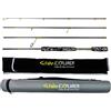 FISHN Explorer - Canna da pesca da viaggio, 213 cm, 4 pezzi, peso 10-40 g, con tubo da viaggio stabile per la pesca alla trota, al salmone, al luccio