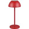 RL LIVE YOUR LIGHT Reality Leuchten Ricardo R54106110 - Lampada da tavolo a LED, in plastica rossa, con LED da 1,7 Watt, 4 ingressi touch