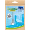 PARODI & PARODI - Scopino Bagno Wc Smontabile, Scopino Wc Appendibile Gancetto Adesivo, Scopettino Bagno Casa/Viaggio Accessori Utili Camper, Scovolino Spazzola Toilet Piccola Leggera, Accessori