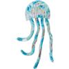 DRW Applique da parete di una medusa di ferro in blu 12x3x24 cm
