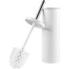 Beldray Set di scopino e supporto per WC - Spazzola per la pulizia della tazza del water da bagno con setole rigide, supporto igienico con design del coperchio, pulizia profonda, LA059451WHTFEU7