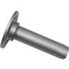 GARDINIA Supporto da parete per bastoni per tende con Ø 25 mm, serie Industrial Home, 10 cm, metallo, colore argento, 1 pezzo