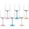 LEONARDO HOME Brera 046981 - Set di 6 calici lavabili in lavastoviglie, bicchieri da vino moderni e alla moda, 400 ml