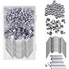 Baogaier 200PCS Clip per Serra Riparazione Fissaggio Vetro Clip Filo W Clip Z Overlap Serra Vetri Acciaio Inossidabile Clip Accessori Kit Dadi e Bulloni Alluminio per Serre Sostituzione del Pannello