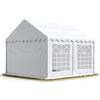 TOOLPORT Tendone per Feste 3x5 m PVC Bianco 100% Impermeabile Gazebo da Giardino Tendone da Esterno Tenda Party