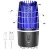 WIYETY Insetticida elettrico ricaricabile USB, 2 in 1, lampada elettrica per zanzare, zanzariera con manico, trappola per insetti UV per camera da letto, campeggio, giardino, interni ed esterni