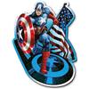 Trefl - Puzzle in Legno 3D: Marvel's Avengers, l'Impavido Capitan America - 160 Pezzi, Wood Craft, Forme Irregolari, 10 Figurine, Moderno Puzzle Premium, per Adulti e Bambini dai 9 Anni di età