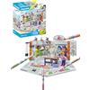 PLAYMOBIL Color 71514 Dog beauty center, acconciature fantasiose al salone di toelettatura per cani, con pennarelli lavabili, giocattolo per bambini dai 6 anni in su