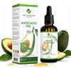 naturoleum OLIO DI AVOCADO Biologico, Spremuto a Freddo, puro e naturale - Extravergine - Cura Nutriente per Capelli, Barba e Pelle (50ml)
