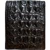 Generic Portafoglio bifold in vero alligatore, da uomo, in vero coccodrillo, Pelle di Hornback Alligatore Nero, 9x 12cm, Casual
