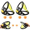 VOSSOT Gioco di Pesca Con Palla - Giocattolo da Spiaggia per Lanciare e Catturare, 2 Battute 4 Palle, per Bambini di Oltre 3 Anni - Outdoor Fishing Ball Game