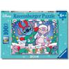 Ravensburger - Puzzles XXL Disney Stitch | Puzzle 6 Anni In Su | Puzzle 100 Pezzi Per Bambini Da 6 Anni In Su | Puzzle Bambini 36 X 49 Cm | Puzzles Ravensburger