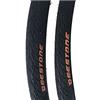 ECOVELO 2 Copertoni 700 x 25C (25-622) Deestone ON OFF ROAD, Corsa, Gravel Bike D839 Neri | Pneumatici Stradali In Gomma Bici