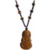 lachineuse COLLANA BOUDDHA GUANYIN IN IN OCCHIO DI TIGRE, unique, occhio di tigre, Occhio di tigre