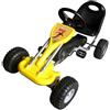 Senza Marca/Generico vidaXL Go Kart Cavalcabile a Pedali Giallo