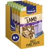 Vitakraft Pure Lamb Duo Fish, snack cane, carne di agnello e pesce, snack per l'addestramento del cane, senza zuccheri aggiunti (8x 80g)