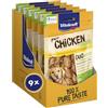 Vitakraft Pure Chicken Veggie, snack cane, bastoncini con pollo e carota, snack per l'addestramento del cane, senza zuccheri aggiunti (9x 80g)