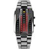 TONSHEN Uomo Donna Fashion Binario Cool Digitale Orologi da Polso Acciaio Inossidabile Rosso e Giallo LED Elettronico Controluce Unisex Sport Orologio (Donna)