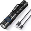 Wurkkos FC11-C Torcia a LED estremamente luminosa, 1300 lumen, USB C, ricaricabile con 90 CRI, torcia a LED, magnete sul fondo della lampada, inclusa potenza ricaricabile (5000 K)