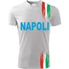 Vestin M-ITALY T-Shirt Padel Tessuto Dry Fit Unisex - Città di Napoli graffio Tricolore - Elasticizzato e Traspirante Maglietta Maglia vestibilità Top qualità (IT, Testo, XL, Regular, Regular, Giallo Fluo)