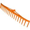 NEO TOOLS Rastrello da giardino, 64 cm, pratica scopa a denti per racchiudere foglie e erba, con robusta zincatura in plastica, rastrello, coniglietto da fieno
