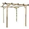 SIBrand Evergreen Pergola in legno 300x300xh250cm arredo esterno giardino BASIC EG51965