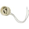 Maclean MCE428 Presa GU10 Base Ceramica per LED Alogena Cavo 14cm 250 Volt 2A Max.500 W Facile Installazione (1x Presa Maclean MCE428)