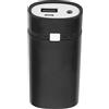 AMONIDA Custodia Power Bank Fai-da-te, 18650 Batteria Al Litio Power Bank Shell Protezione da Cortocircuito per Dispositivi Digitali (Nero)