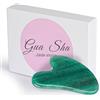 Prettivo Gua Sha Strumenti Viso Jade Gua Sha Pietra per Viso, Regalo di cura personale per donne e uomini, massaggiatore per viso, occhi, collo, cura del viso