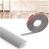 Flintronic Striscia di Soglia, 3CM*3M PVC Striscia di Transizione per Pavimenti, per Finiture di Moquette, Soglia di Transizione, per Pendenza di Soglia da 3mm(Grigio)