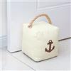 Forecronic Fermaporta decorativo per interni, 1,5 kg, design nautico, 12,7 x 15,2 cm, beige