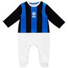 Inter Jump Suit, Tutina Neonato, Righe Nerazzurre e Logo Unisex-Bimbi 0-24, 24 Mesi