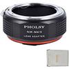 PHOLSY Adattatore di Lente Nikkor F-MFT Compatibile con Nikon F Mount Obiettivo su Micro Four Thirds M4/3 (MFT Micro 4/3) Mount Corpo Fotocamera Compatibile con Olympus Panasonic Lumix