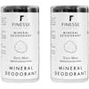 Generico Set 2x120gr Stick Allume di Potassio Finesse, Allume di Rocca Deodorante Naturale e Inodore, Antibatterico e Ipoallergenico